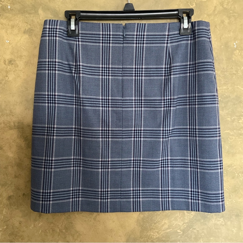 Tommy Hilfiger Tartan Pleated Mini Skirt 6 Blue Plaid Preppy - Picture 2 of 7